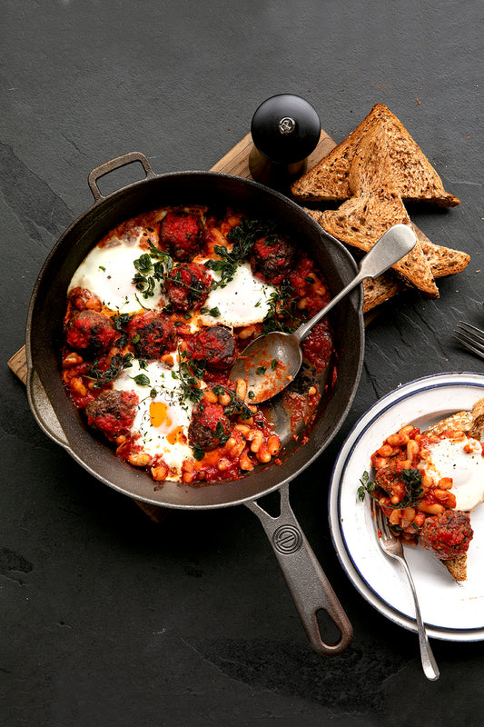 Coddled Eggs with Meatballs by Mike Van de Elzen