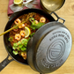 The EngelElzen Cast Iron Shallow Skillet/Lid